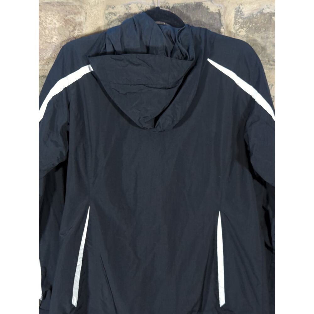 Columbia Coat Woman's Large Black‎ White Interchange Hooded Omni-Shield Nylon - Picture 7 of 14